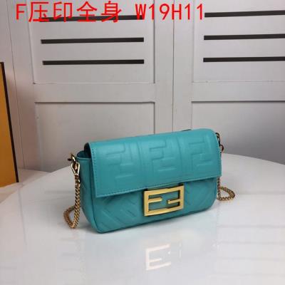 wholesale quality fendi bags full embossed f logo blue